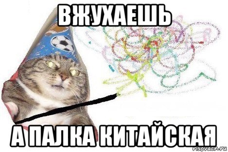 вжухаешь а палка китайская, Мем Вжух