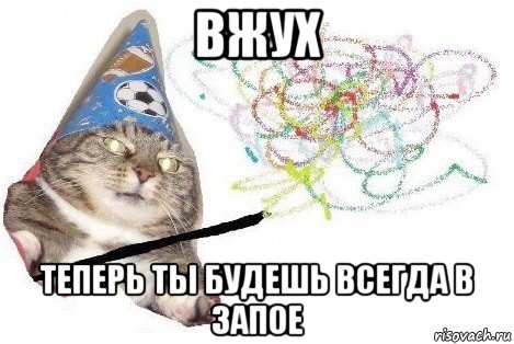 вжух теперь ты будешь всегда в запое, Мем Вжух