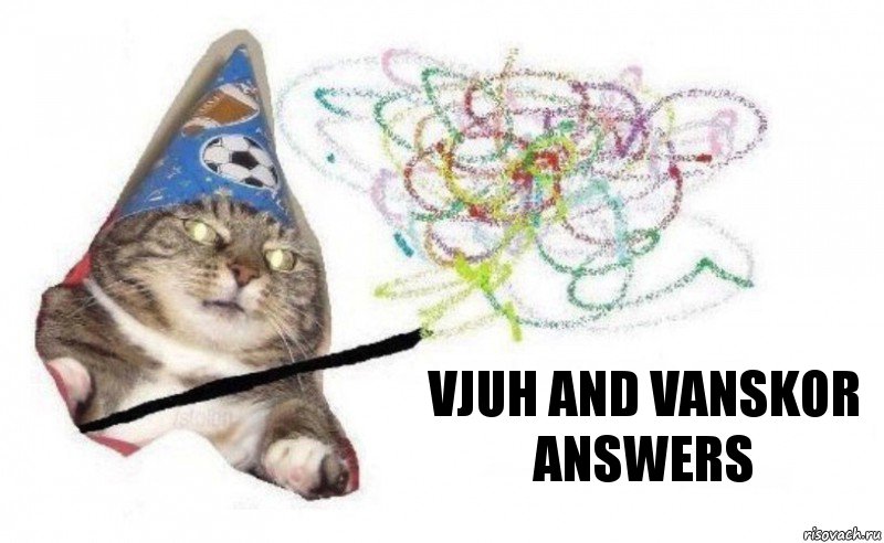 VJUH and vanskor answers, Комикс    Вжух