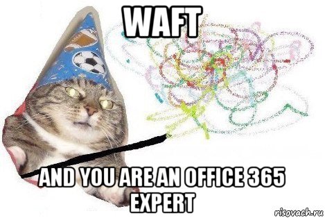 waft and you are an office 365 expert, Мем Вжух