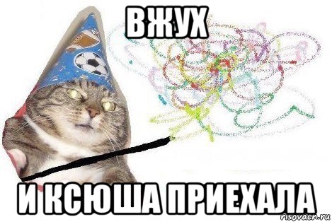 вжух и ксюша приехала, Мем Вжух