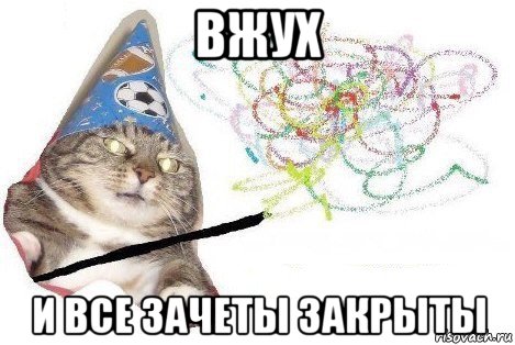 вжух и все зачеты закрыты, Мем Вжух