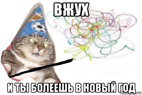 вжух и ты болеешь в новый год, Мем Вжух