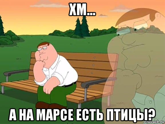 хм... а на марсе есть птицы?, Мем Задумчивый Гриффин