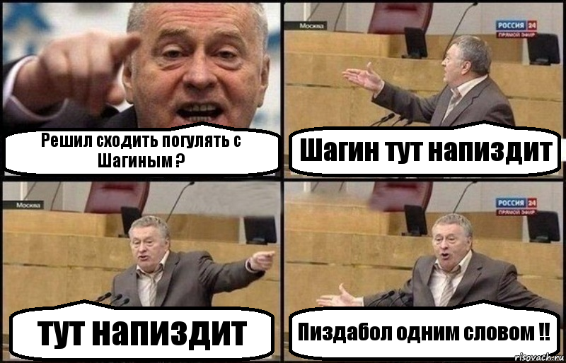 Решил сходить погулять с Шагиным ? Шагин тут напиздит тут напиздит Пиздабол одним словом !!, Комикс Жириновский