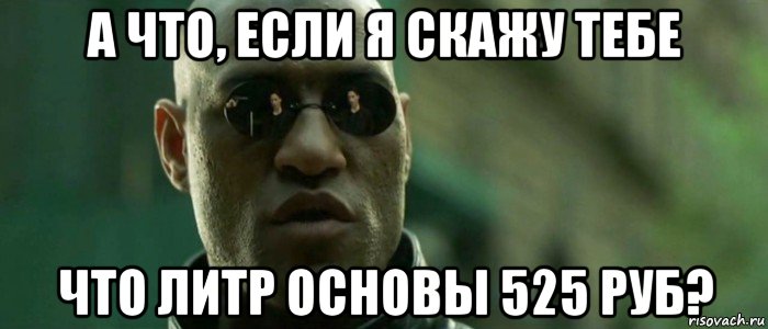 а что, если я скажу тебе что литр основы 525 руб?, Мем А что если я скажу тебе