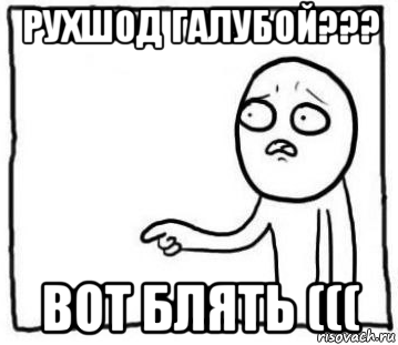 рухшод галубой??? вот блять (((