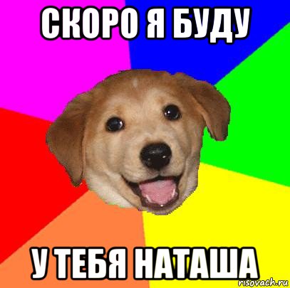 скоро я буду у тебя наташа, Мем Advice Dog