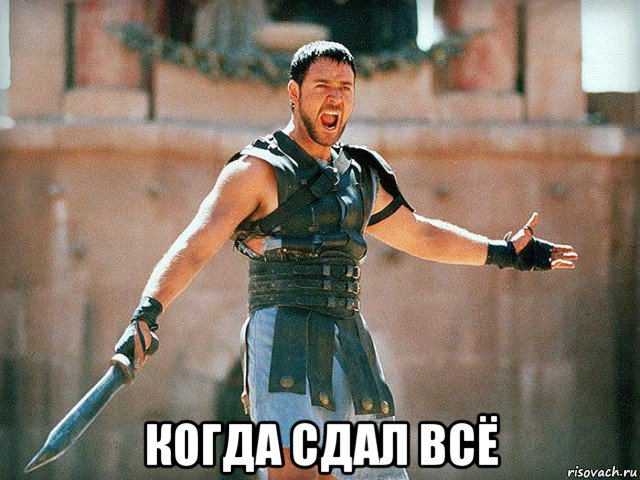  когда сдал всё