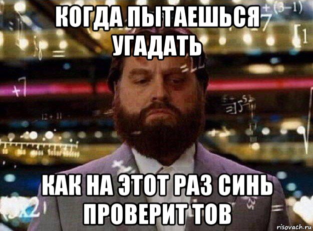 когда пытаешься угадать как на этот раз синь проверит тов, Мем Мальчишник в вегасе