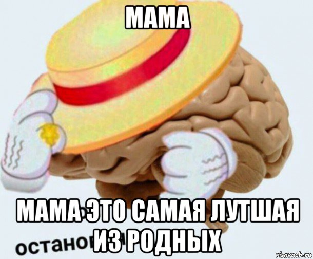 мама мама это самая лутшая из родных, Мем   Моя остановочка мозг