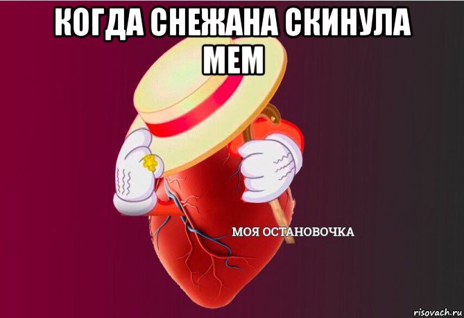 когда снежана скинула мем , Мем   Моя остановочка