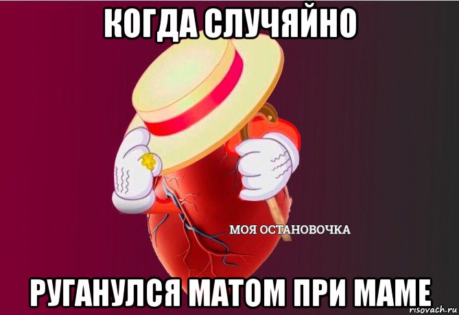 когда случяйно руганулся матом при маме, Мем   Моя остановочка