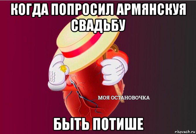 когда попросил армянскуя свадьбу быть потише, Мем   Моя остановочка