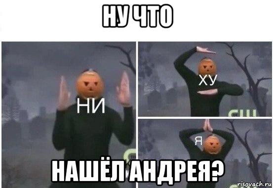 ну что нашёл андрея?, Мем  Ни ху Я