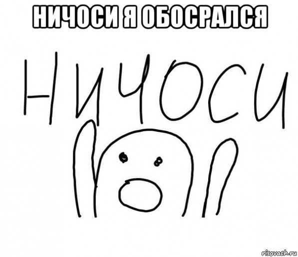 ничоси я обосрался , Мем  Ничоси