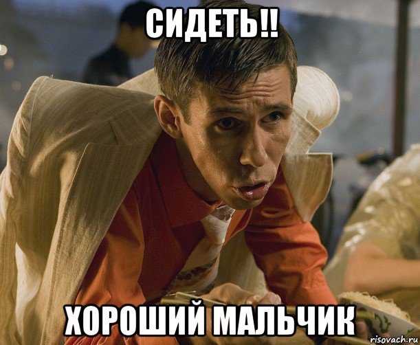 сидеть!! хороший мальчик