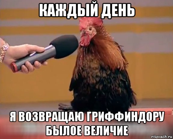 каждый день я возвращаю гриффиндору былое величие