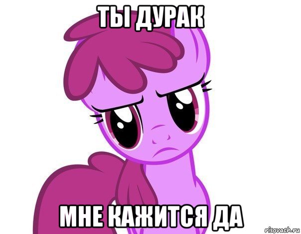 ты дурак мне кажится да