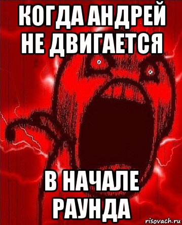 когда андрей не двигается в начале раунда, Мем RAGE