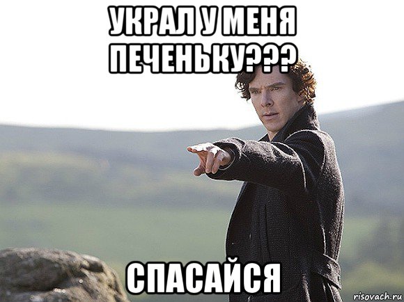 украл у меня печеньку??? спасайся