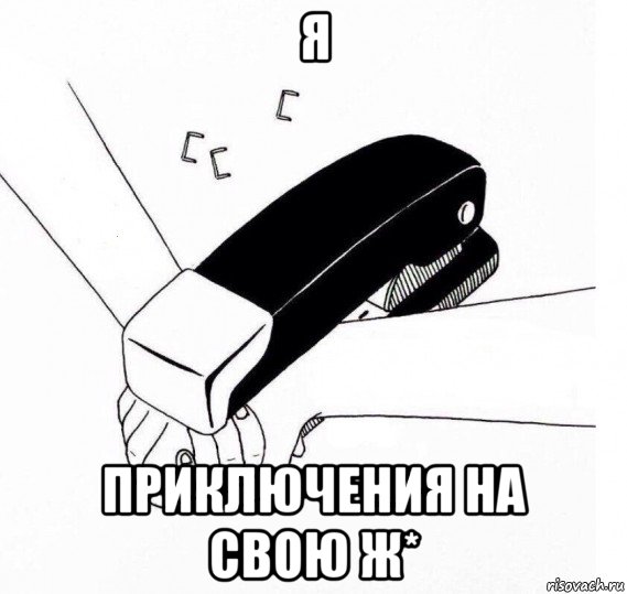 я приключения на свою ж*