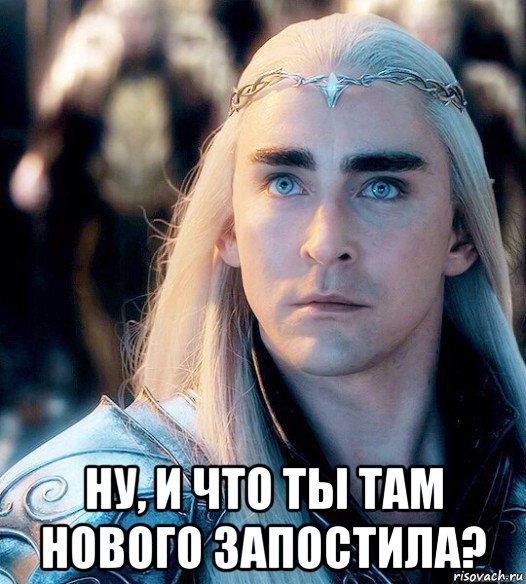  ну, и что ты там нового запостила?