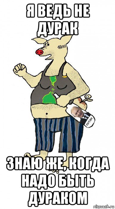 я ведь не дурак знаю же, когда надо быть дураком