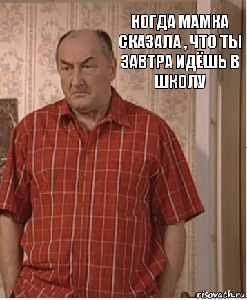 КОГДА МАМКА СКАЗАЛА , ЧТО ТЫ ЗАВТРА ИДЁШЬ В ШКОЛУ, Комикс Николай Петрович Воронин