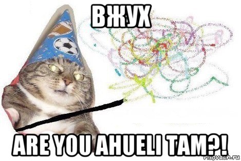 вжух are you ahueli tam?!, Мем Вжух