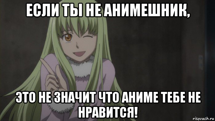 если ты не анимешник, это не значит что аниме тебе не нравится!, Мем Анимеха 2