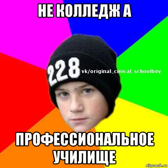 не колледж а профессиональное училище