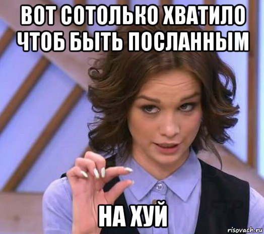 вот сотолько хватило чтоб быть посланным на хуй, Мем Шурыгина показывает на донышке