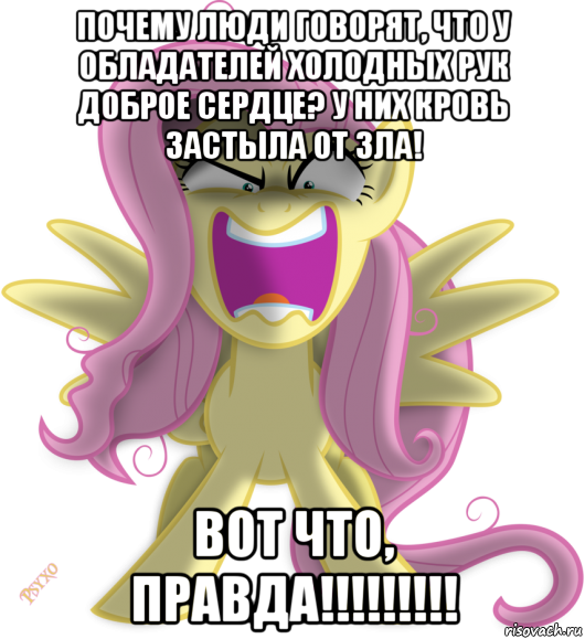 почему люди говорят, что у обладателей холодных рук доброе сердце? у них кровь застыла от зла! вот что, правда!!!!!!!!!