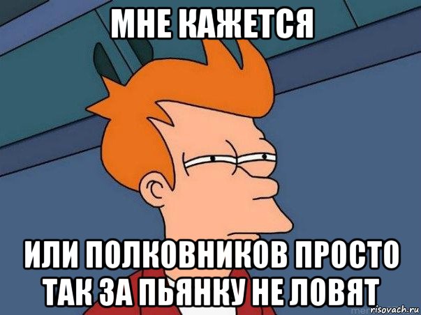 мне кажется или полковников просто так за пьянку не ловят, Мем  Фрай (мне кажется или)