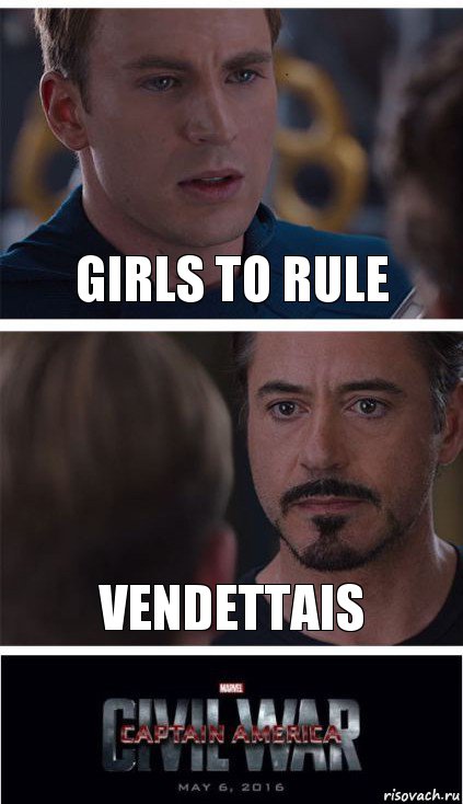 Girls to rule Vendettais, Комикс   Гражданская Война