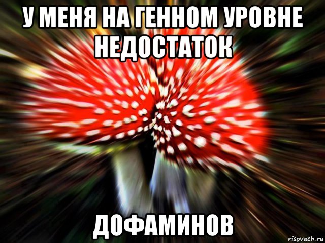 у меня на генном уровне недостаток дофаминов, Мем наркоман штоле