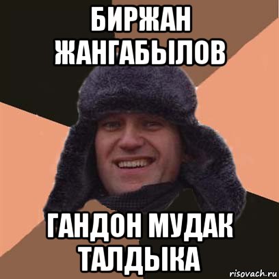 биржан жангабылов гандон мудак талдыка, Мем навальный