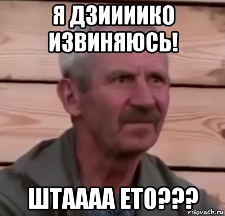 я дзиииико извиняюсь! штаааа ето???