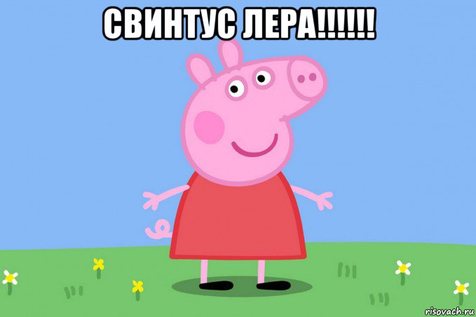 свинтус лера!!!!!! , Мем Пеппа