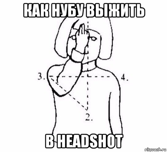 как нубу выжить в headshot, Мем  Перекреститься