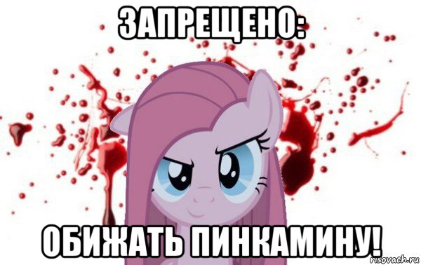 запрещено: обижать пинкамину!