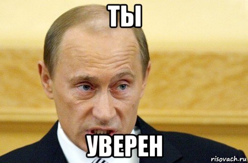 ты уверен, Мем путин