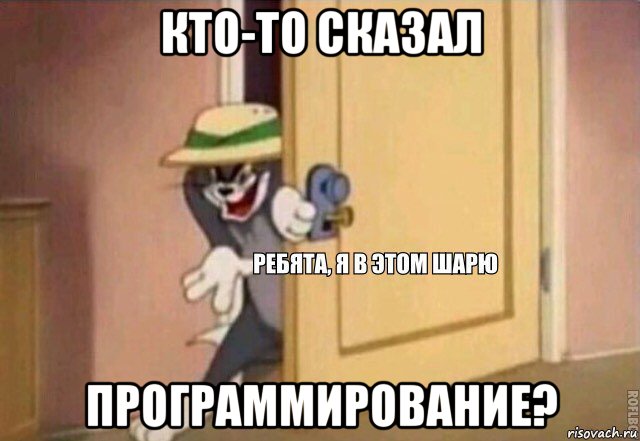 кто-то сказал программирование?, Мем    Ребята я в этом шарю