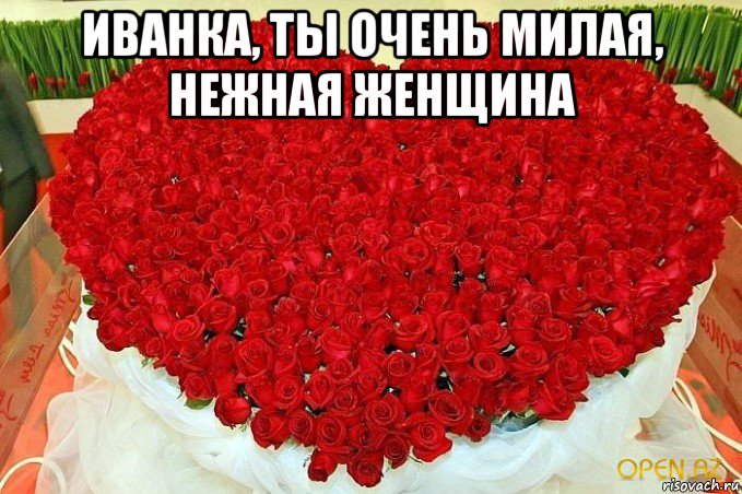 иванка, ты очень милая, нежная женщина 