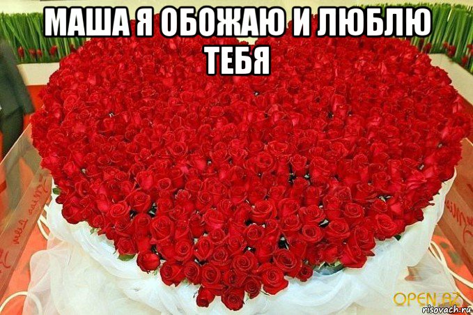 маша я обожаю и люблю тебя 