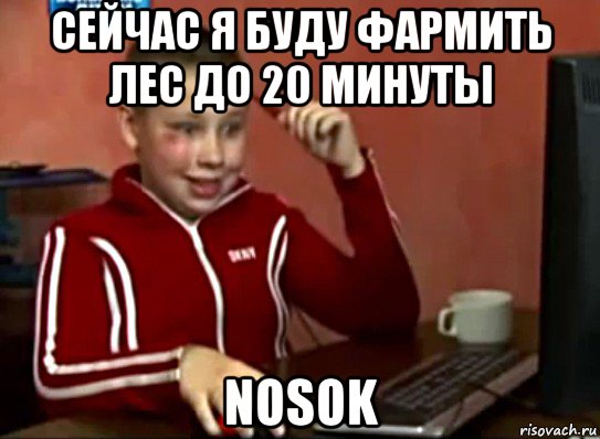 сейчас я буду фармить лес до 20 минуты nosok, Мем Сашок (радостный)