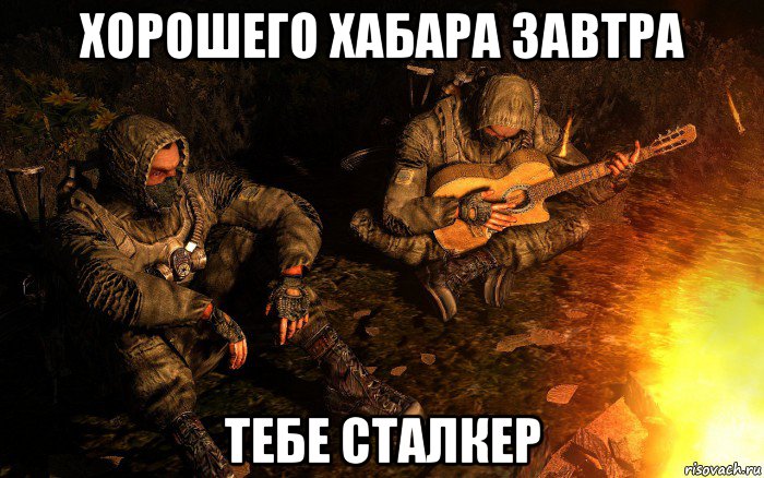 хорошего хабара завтра тебе сталкер, Мем STALKER