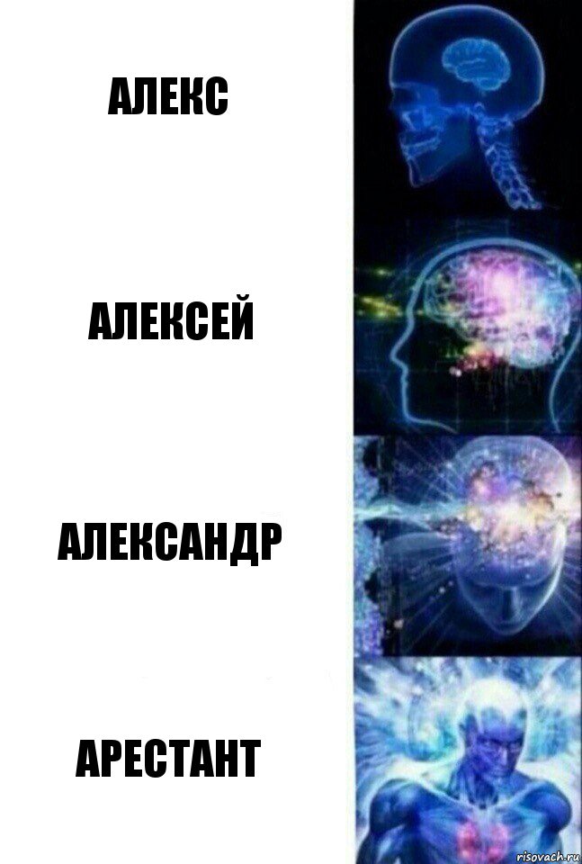 Алекс Алексей Александр Арестант, Комикс  Сверхразум