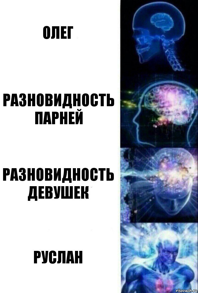 ОЛЕГ РАЗНОВИДНОСТЬ ПАРНЕЙ РАЗНОВИДНОСТЬ ДЕВУШЕК РУСЛАН, Комикс  Сверхразум